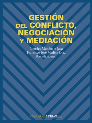 cover image of Gestión del conflicto, negociación y mediación